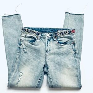 Blank NYC The Reade Crop Beaded Waist Jeans Size 25